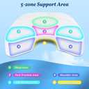 SAHEYER Side Sleeper Pillow with Arm Hole, Memory Foam Shoulder Pillow, Multi-Angle Armholes for Many Sleeping Positions, Ergonomic Support for Neck (White)