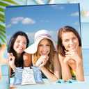 FYSUIMU 12Pcs Bachelorette Hangover Bags Last Toast on The Coast Drawstring Storage Bags with Gift Tags Blue White Bachelorette Party Favor Bag Kit for Coastal Beach Bach Party Supplies