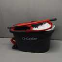O-Cedar EasyWring Microfiber Spin Mop & Bucket Floor Cleaning System + 2 Extra Refills, Red/Gray