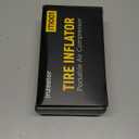 150 PSI Tire Inflator Portable Air Compressor, 12V DC Auto Shutoff Air Pump with Digital Pressure Gauge and Emergency LED Light for Car Tires, Bicycle & Balloons, Black