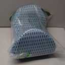 Lumbar Support Pillow, Back Pillow for Low Back Pain Relief, Ergonomic Streamline Car Seat, Office Chair, Recliner and Bed (Blue)