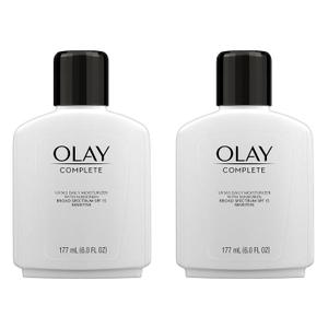 Olay Complete Lotion Moisturizer with SPF 15 Sensitive, 6.0 oz each, 2-pack