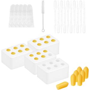 Reusable Silicone Suppository Molds Kit 4-Pack 2ML Molds for DIY Suppositories Flexible & Eco-Friendly Molds for Women Easy to Clean & Reusable