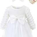 Toddler Baby Girl Dress Infant Girl Clothes Outfits Tulle Dresses Princess Wedding Dress for Baby Girls 3M to 3 Year