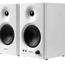 Powered Studio Monitor Speakers, Active Near-Field Monitor Speaker - White (Pair)
