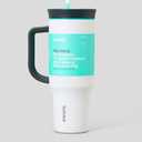 Owala 40oz Stainless Steel Insulated Tumbler In Grey/white