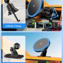 MagSafe Car Mount Charger, 3 in 1 [LED RGB HandsFree] Wireless Car Charger, Magnetic Phone Holders for Your Car- Fast Charging Car MagSafe Charger for iPhone 17/16/15/14/13/12 Series, for Men Women