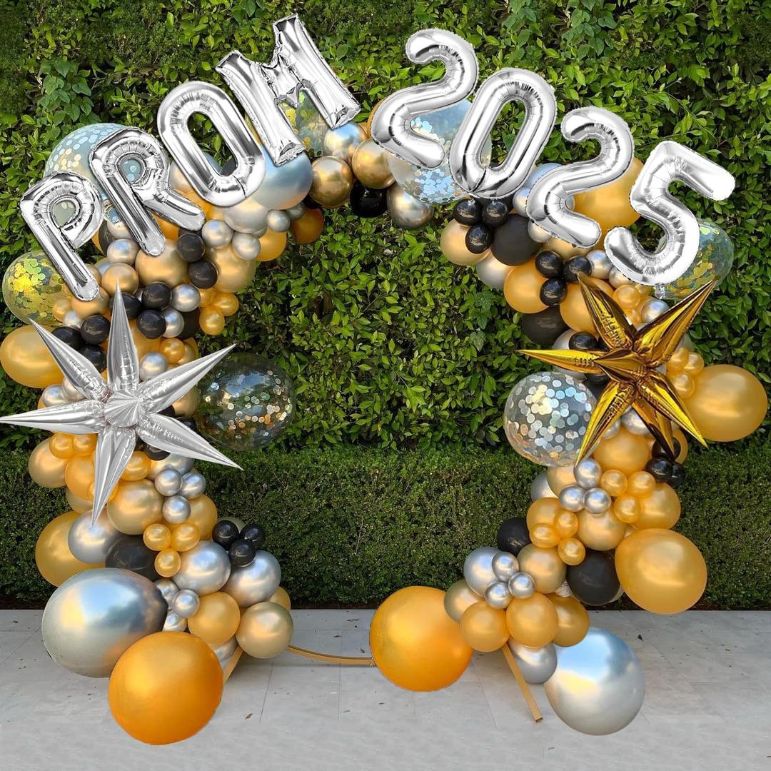 146pcs Prom 2025 Balloon Garland Arch Kit - Graduation Party Decorations - Prom Night Balloons