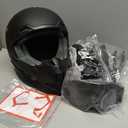 GLX GX623 Youth ATV/Dirt Bike Helmet Combo - Matte Black, Large - DOT