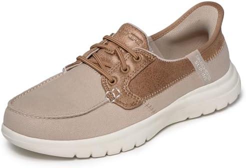 Skechers Women's Boat Shoe | Casual, Slip-ins, Air-Cooled Memory Foam, Ultra Go, Machine Washable, Vegan size 8