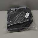 Buganda Memory Foam U-Shaped Contour Toilet Rugs, Non Slip Absorbent, Thick Soft Washable Bathroom Mat, Floor Carpet Bath Rugs Mat for Toilet Base (24" x 20", Black)