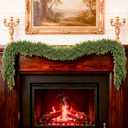 6/9ft Christmas Cedar Garland Artificial Realistic Soft and Thickness Green Faux Fake Full Cedar Pine Garland for Table, Mantle, Wall, Indoor, Outdoor Christmas Decorations (6FT)