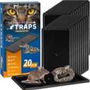 LULUCATCH Sticky Mouse Trap, 20 Pack Large Glue Traps, Pre-Baited Heavy Duty Non-Toxic Bulk Glue Boards Mouse Traps Indoor for Mice, Snakes, Rat, Insects, Cockroaches & Spiders, Pet Safe Easy to Use