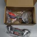 Measuring Cups and Spoons Set Stainless Steel Including 8 Stackable Measuring Cup 8 Double Sided Magnetic Measuring Spoons with 1 Leveler for Dry and Liquid Ingredients (Multicolor)