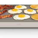 bella 12" x 22" Electric Griddle with EverGood™ Ceramic Nonstick Coating, Removable Temperature Probe, Dishwasher-Safe Drip Tray & Cool Touch Handles, Cook up to 15 Eggs, 1500 Watt, Oatmilk