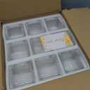 CONNOO 9 Pack Square Glass Vase 4" x 4" x 4", Clear Bulk Flower Vases for Centerpieces, Square Glass Cube Vase Floating Candle Holders for Wedding Party Home Decor