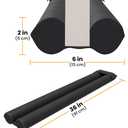 Everlasting Comfort 2 Sided Door Draft Stopper for Bottom of Door - Keeps Cold Air in & Heat Out, 100% Sound Proofing Strip Gap Filler, Quick Install Noise Blocker Sweep for Home - Fits 30"- 36" W