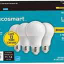 60-Watt Equivalent A19 Dimmable Energy Star LED Light Bulb Bright White (3000K)(16-Pack)