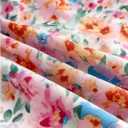 SweatyRocks Girl's Cute Floral Print Short Puff Sleeve Ruffled Blouse Square Neck Ruffle Peplum Tops (Pink)