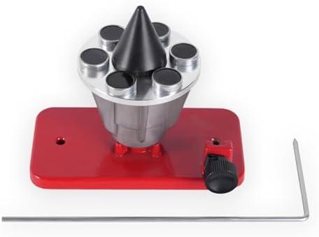 Red Magnetic Wall Mount Lawn Mower Blade Balancer for Most Lawn Mower Blades - Compatible with Stihl, Troy-Bilt, Husqvarna Blades, Replaces 42-047, 339075B