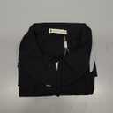 Belle Poque Short Puff Sleeve Blouses for Women Peter Pan Collar Dressy Work Shirts Summer Cotton Tops Black M