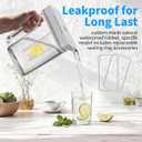Water Jug for Fridge Compatible with Samsung Refrigerator Parts RF23 Series Replacement, No-Leak Water Pitcher Reservoir for Samsung Water for Refrigerators
