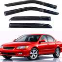 KPY Rain Guards Fit for 1998-2002 Honda Accord, Out-Channel Window Visors Vent Wind Deflectors 4PC, Car Accessories for 98-02 Accord (Sedan Only)