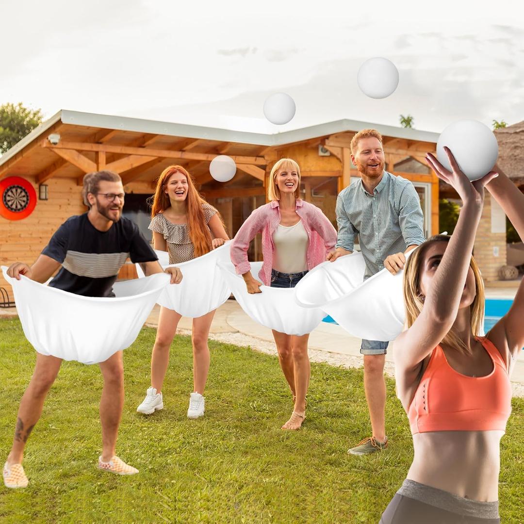 VioraWhite 4 Sets Baby Shower Games Bridal Shower Games Funny Activities Balls Included Funniest Game for Boy or Girl How Many Plushies Can You Catch in Your Diaper(White)