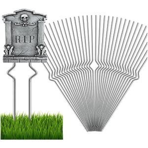 Yard Sign Stakes - 36 Pack Heavy Duty Metal Wire Stakes for Easter Garden Lawn Signs 13'' Alternative to H Frame for Corrugated Plastic Yard Signs Holder