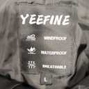 Mens Ski Jacket and Pants Set Ski Suit Winter Waterproof Windproof Hooded Snow Coat 2 Pieces Snowboarding Snowsuits (Large, Black)