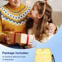 Boaretiu Cute Case for AirPods 2nd/1st - Funny 3D Soft Silicone Design Cover with Carabiner for Women Girls Girly Boys for Air Pods 1st/2nd, Bread