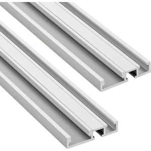 Woodpeckers Combo T-Track, 48 Inch, T-Slot & Miter Channel, Aluminum, USA Made, Universal Woodworking Multi T Track, Hex Bolt & T-Miter Slot - CT48