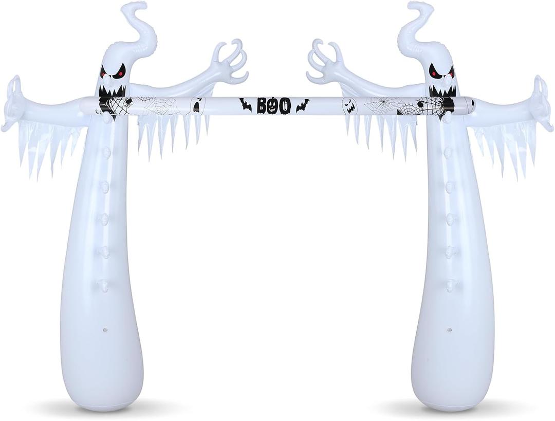 Halloween Inflatable Limbo Game Ghost Halloween Party Limbo Carnival Game Decorations for Adults Big Horror Ghost Inflatable Decorations for Holiday Party