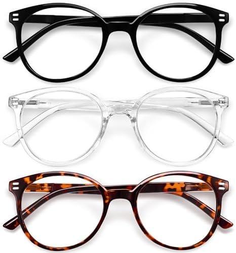 GIBLOGO Reading Glasses for Women/Men - Blue Light Blocking - 2.5 Diopters - Unisex - A3 3 Pack