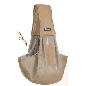 Pawaboo Small Dog Sling Carrier, Reversible Hands Free Dog Sling Carriers for Small Dogs and Cats, Puppy Slings Carrier with Adjustable Strap Buckle & Safety Harness, Puppy Essentials,
