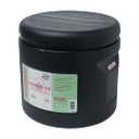 RELIANCE Products Hassock 2.0 Portable Toilet, Black, 4 Gallon