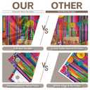 Swepuck 10x8ft Fabric Cinco De Mayo Backdrop Mexican Fiesta Colorful Stripes Flower Chili Cactus Guitar Photography Background Festival Party Decorations Photo Booth Banner