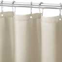 Gibelle Stall Small Shower Curtain Liner 36 x 72 Inches, Beige Shower Curtain Liner, Washable Waterproof Fabric Shower Liner for Bathroom, Machine Washable