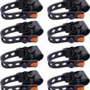 8Pcs Bike Rack Straps Replacement Parts Bicycle Hitch Strap Bike Rack Cradle Replacement Bike Tie Down Straps Replacement Rubber Straps Spare Hook fit 1 Inch Trailer Hitch
