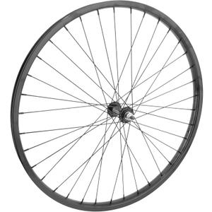 Wheel Master Front Bicycle Wheel 26", 36 Spoke, Steel Rim, Bolt-on Axle, Black