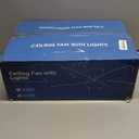 48" Ceiling Fans with Lights-Low Profile Ceiling Fan with Light and Remote/APP Control, Black Flush Mount Ceiling Fans,DC Reversible,LED Dimmable