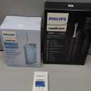 Philips Sonicare Compact Flosser 1000, Blue, ProtectiveClean 5300 Rechargeable Electric Toothbrush and 2PK Compact Nozzle Bundle