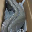 YOUNUOKE Mid-Century Modern Dining Chairs Set of 2, Khaki PU Leather Upholstered Kitchen Chairs with Khaki Metal Legs, Armless Accent Chair for Dining Room, Guest Reception Room