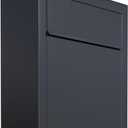 Base by Bravios - Contemporary Designer Mailbox in Powder-Coated Black