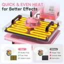 Seeutek Heat Press Machine, 5 in 1 Heat Press for T Shirts, Hat,12x15 Inch