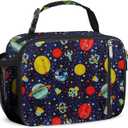 esouler Lunch Box Kids Insulated Lunch Bag for Boys & Girls Durable Children Lunchbox for School with Water Bottle Holder-Space, 10x4x8 in