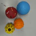 PrimePets Dog Puzzle Toy 4 Pack, Interactive Treat Dispensing Dog Toys, Slow Feeder Ball for Small Dogs and Puppies, Enrichement Toy Balls for Teething, Fetching and Playing