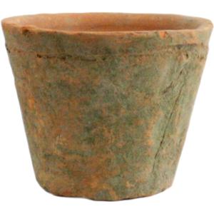 HomArt Rustic Terra Cotta Rose Pot, Petite, Antique Red, 1-Count