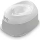 Ingenuity Ready Set Go Potty Training Toilet, Removable Bowl, Non-Skid Bottom, Wide Stable Base, Age 18 Months & Up, White & Grey