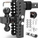 Adjustable Trailer Hitch - 8in Drop Hitch (for 2.5 Inch Receiver)